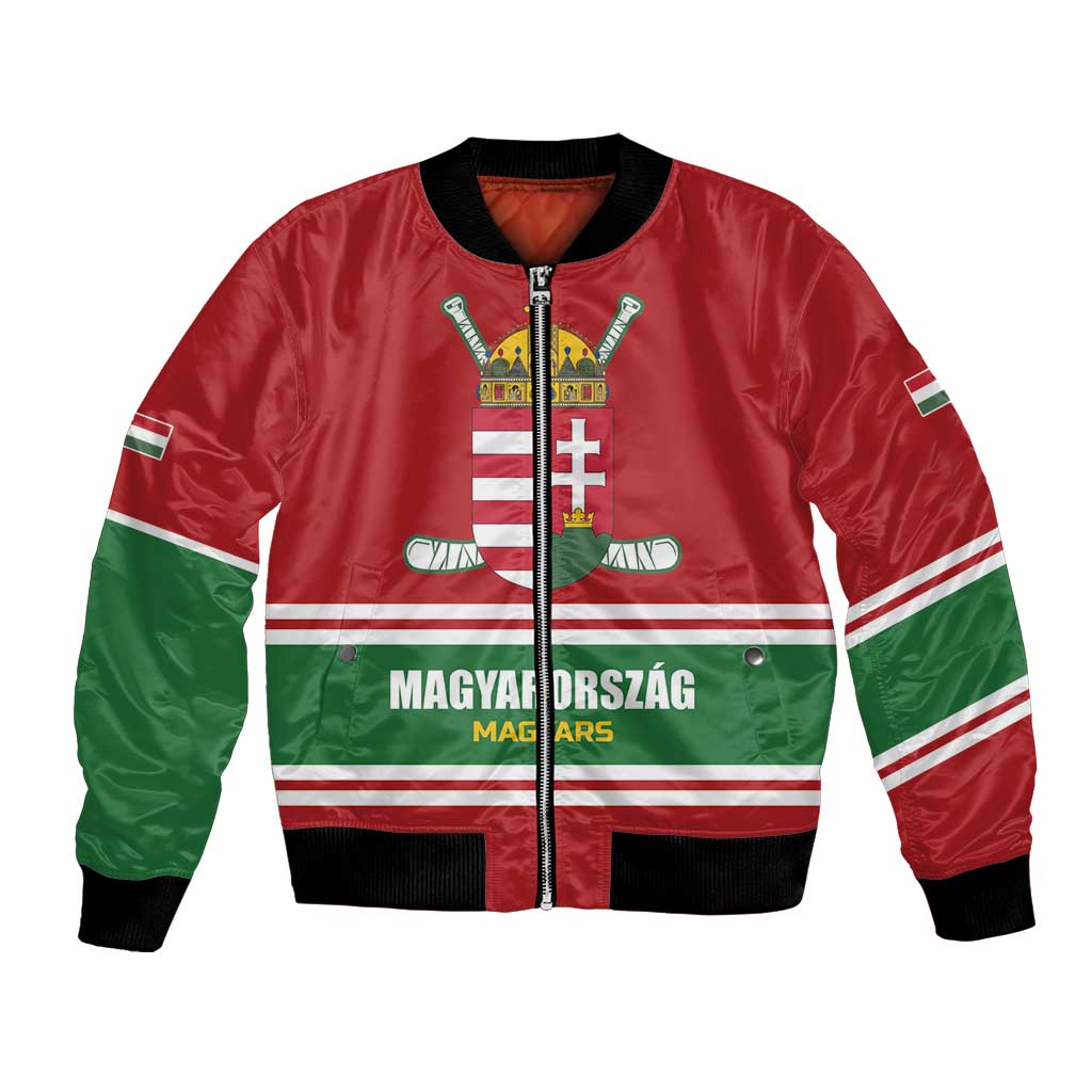 Custom Hockey 2026 Hungary Bomber Jacket Magyars Go Champions