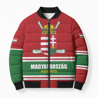 Custom Hockey 2026 Hungary Bomber Puffer Jacket Magyars Go Champions