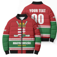 Custom Hockey 2026 Hungary Bomber Puffer Jacket Magyars Go Champions