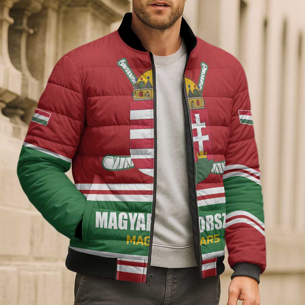 Custom Hockey 2026 Hungary Bomber Puffer Jacket Magyars Go Champions