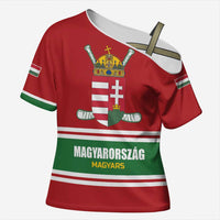 Custom Hockey 2026 Hungary Cross Shoulder Shirt Magyars Go Champions