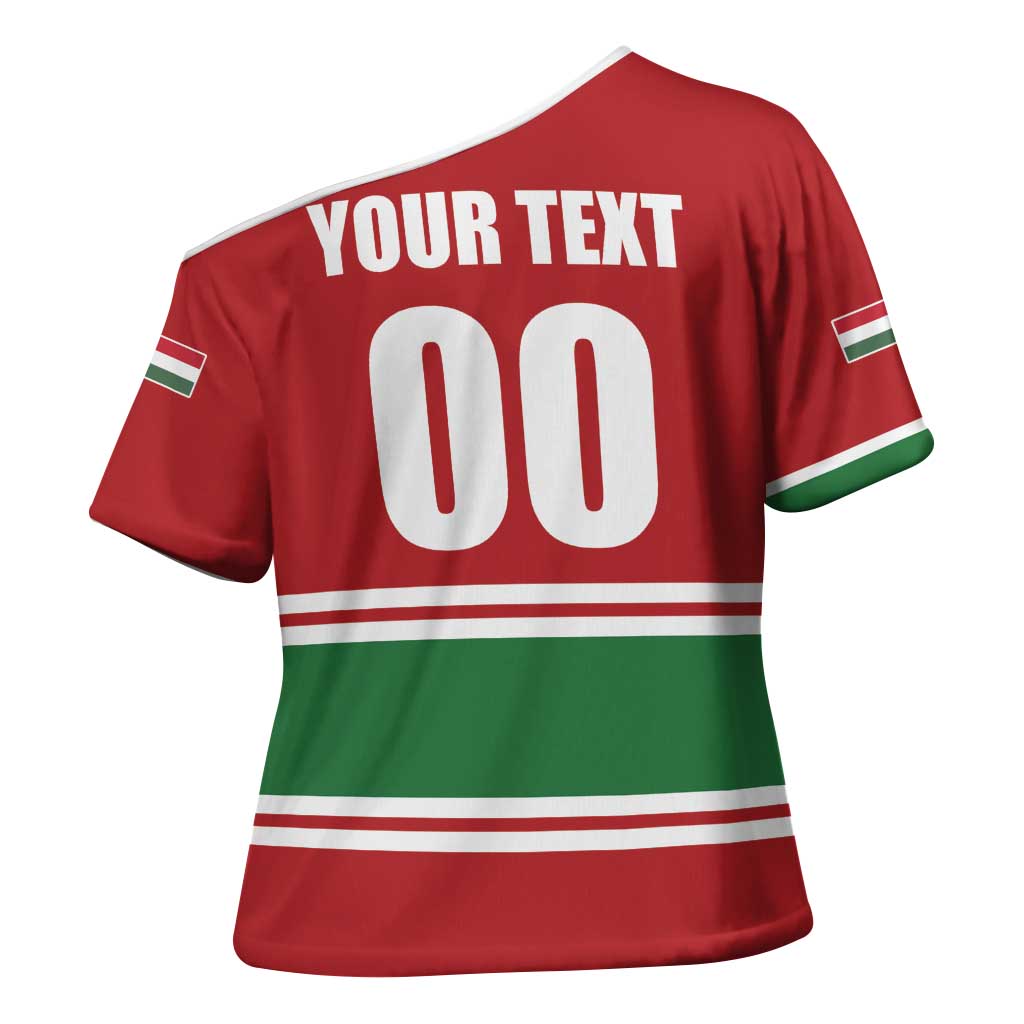 Custom Hockey 2026 Hungary Cross Shoulder Shirt Magyars Go Champions