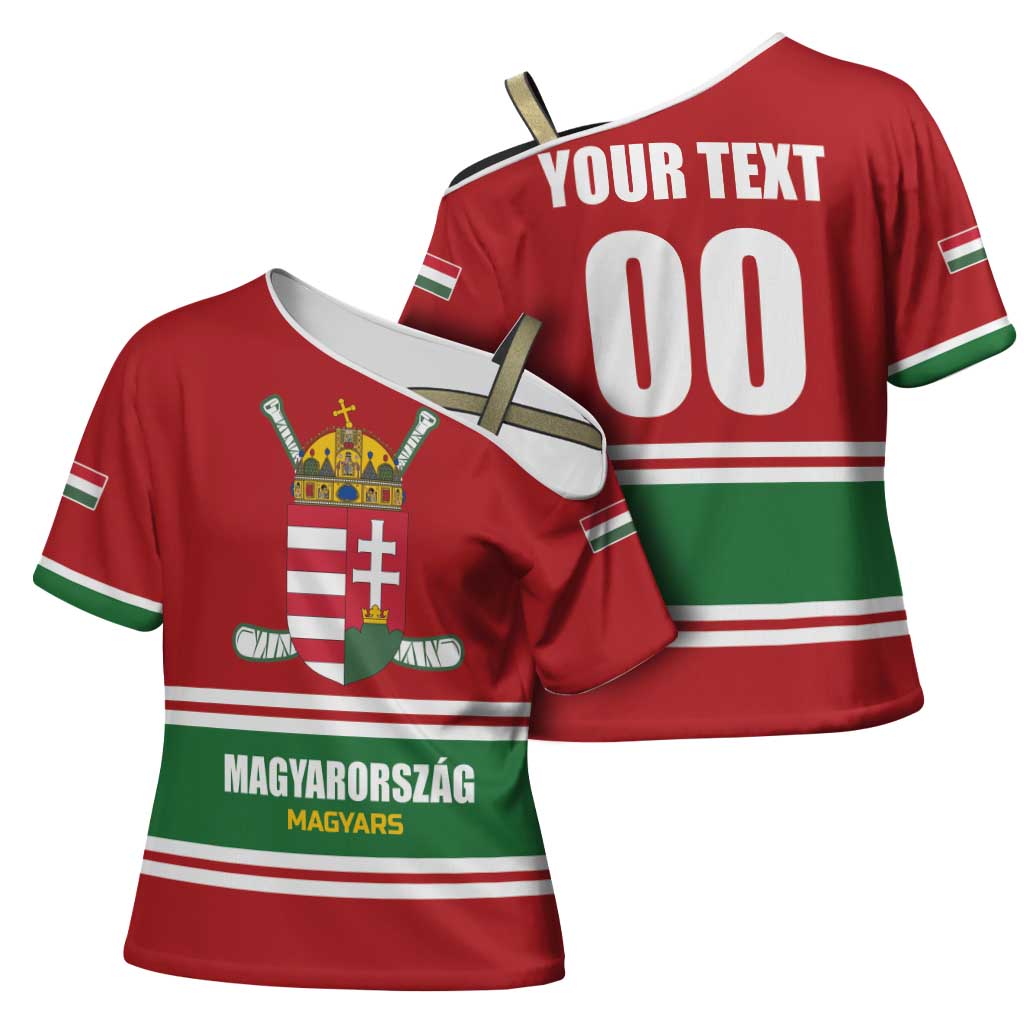 Custom Hockey 2026 Hungary Cross Shoulder Shirt Magyars Go Champions