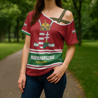 Custom Hockey 2026 Hungary Cross Shoulder Shirt Magyars Go Champions