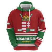 Custom Hockey 2026 Hungary Hoodie Magyars Go Champions