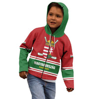 Custom Hockey 2026 Hungary Kid Hoodie Magyars Go Champions