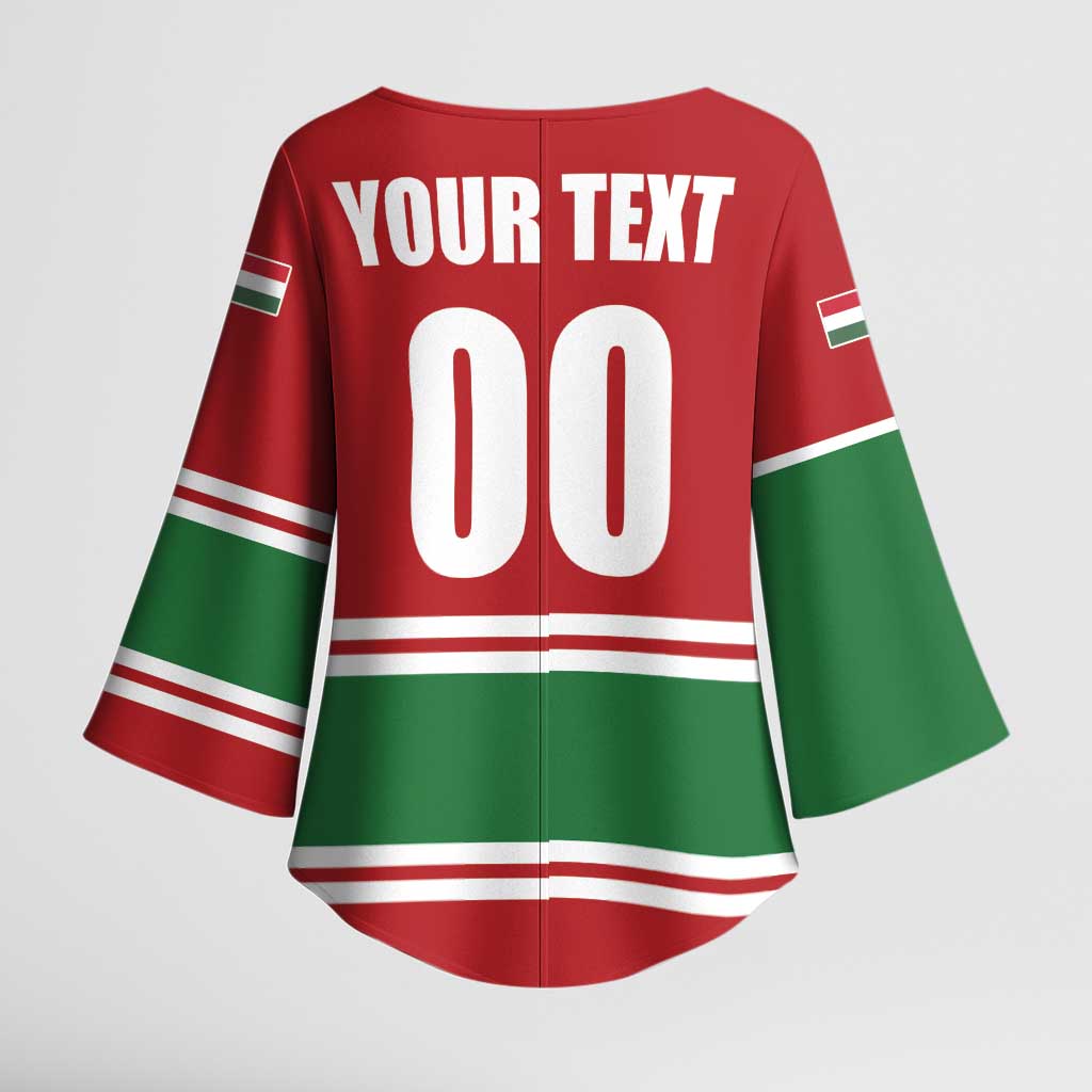 Custom Hockey 2026 Hungary Kimono Sleeve Blouse Magyars Go Champions