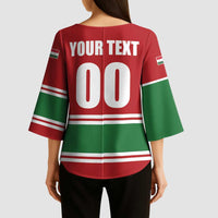 Custom Hockey 2026 Hungary Kimono Sleeve Blouse Magyars Go Champions