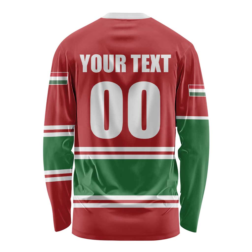 Custom Hockey 2026 Hungary Long Sleeve Shirt Magyars Go Champions