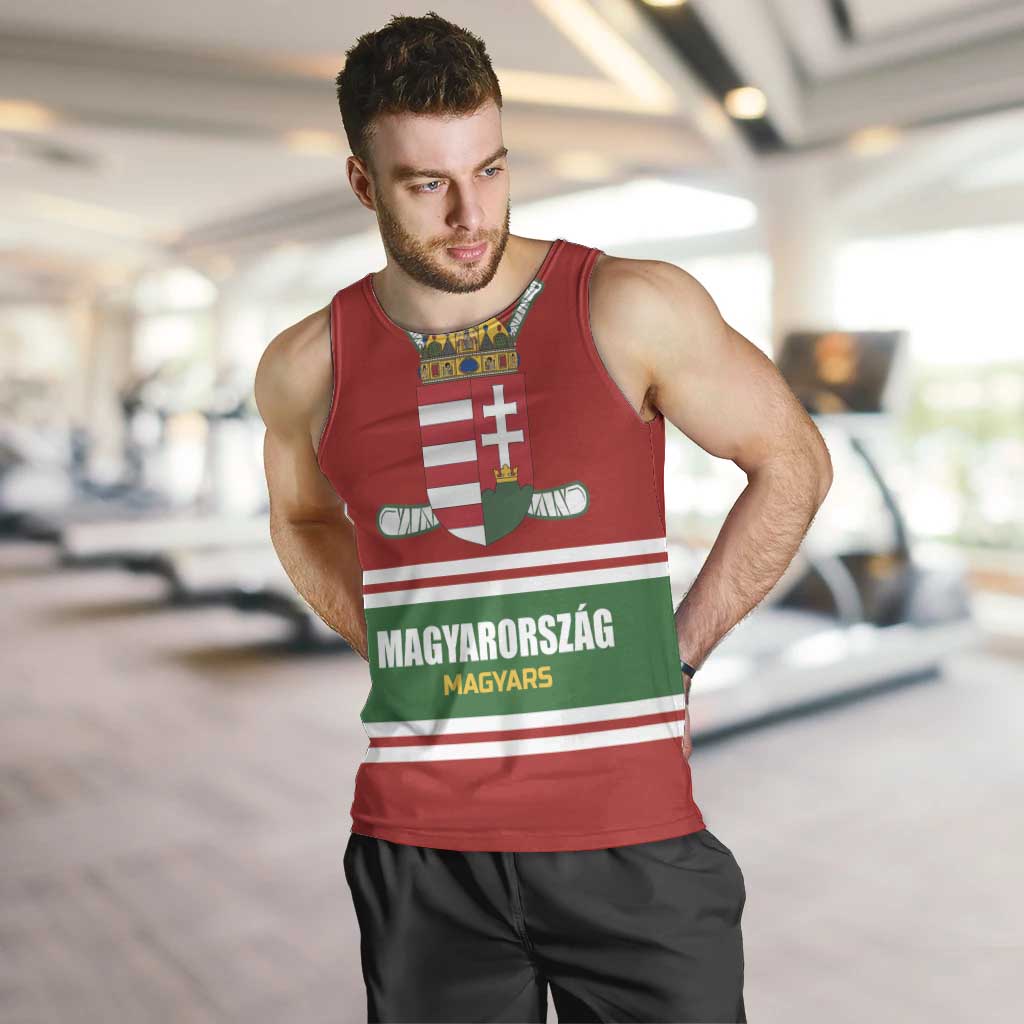 Custom Hockey 2026 Hungary Men Tank Top Magyars Go Champions