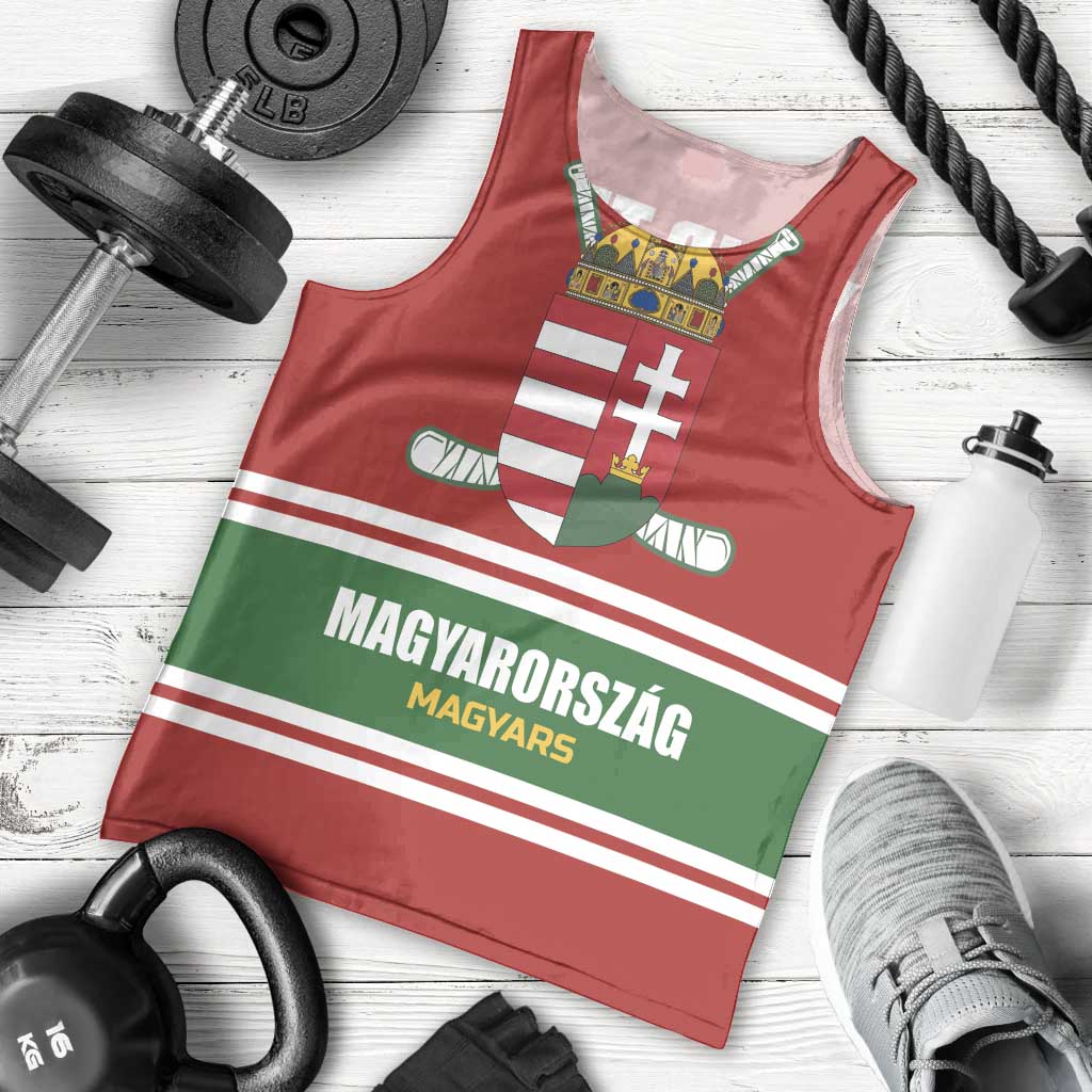 Custom Hockey 2026 Hungary Men Tank Top Magyars Go Champions