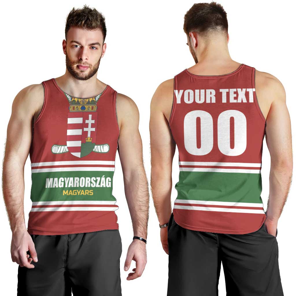 Custom Hockey 2026 Hungary Men Tank Top Magyars Go Champions