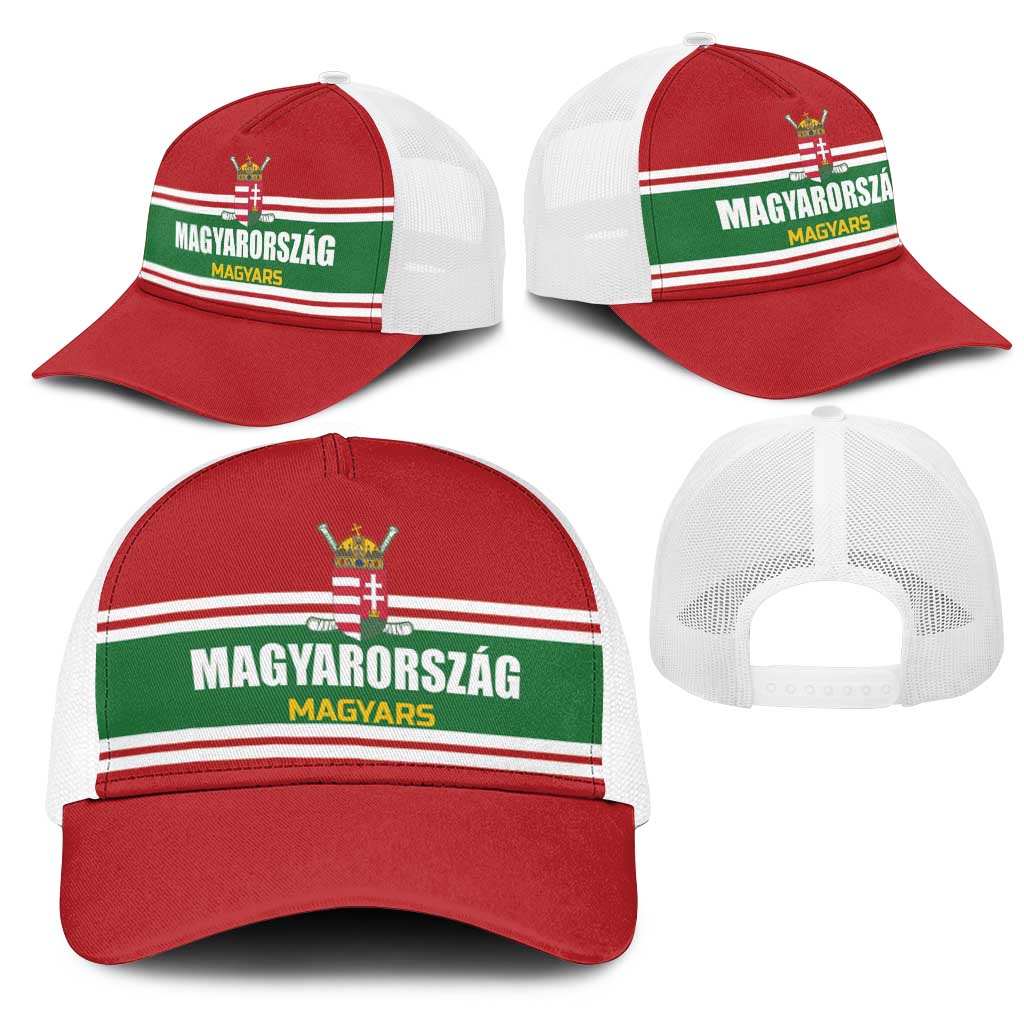 Hockey 2026 Hungary Mesh Trucker Cap Magyars Go Champions