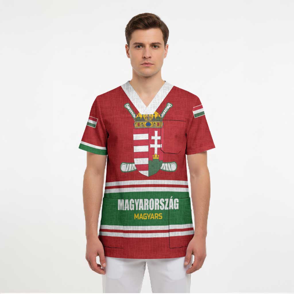 Custom Hockey 2026 Hungary Scrub Top Magyars Go Champions