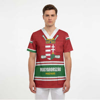 Custom Hockey 2026 Hungary Scrub Top Magyars Go Champions
