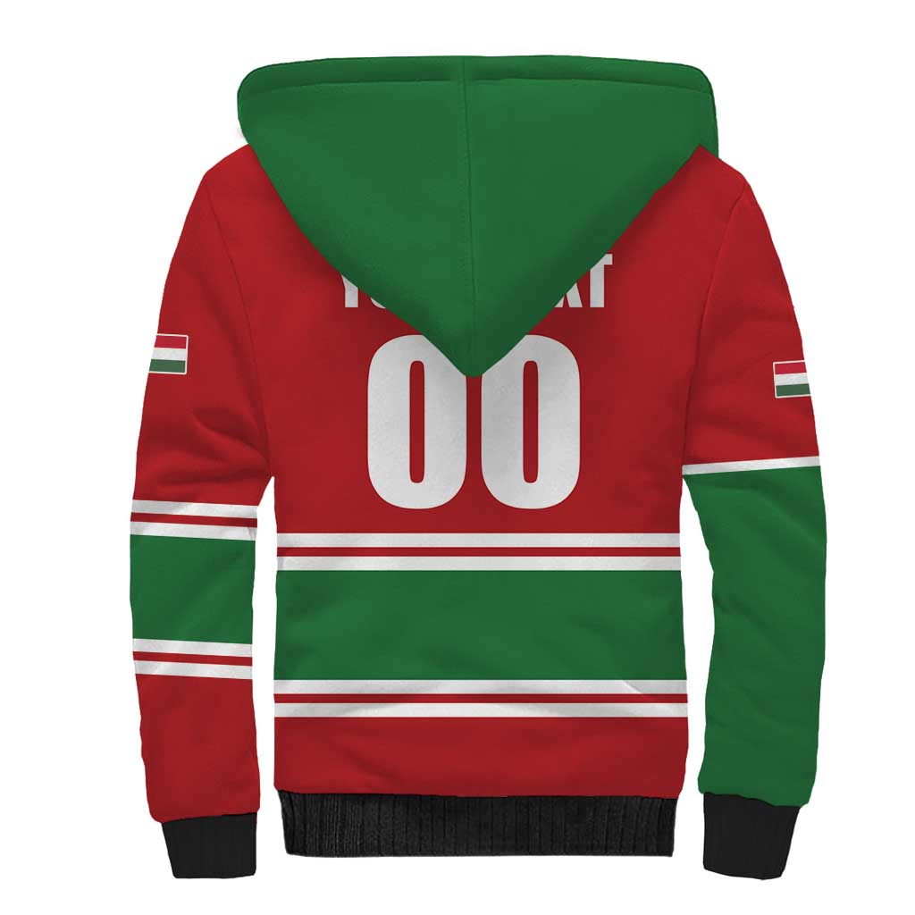 Custom Hockey 2026 Hungary Sherpa Hoodie Magyars Go Champions