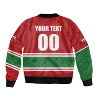 Custom Hockey 2026 Hungary Sleeve Zip Bomber Jacket Magyars Go Champions