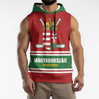 Custom Hockey 2026 Hungary Sleeveless Hoodie Magyars Go Champions