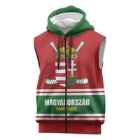 Custom Hockey 2026 Hungary Sleeveless Zip Hoodie Magyars Go Champions