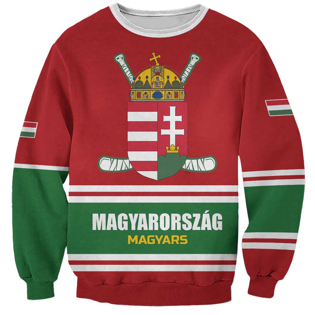 Custom Hockey 2026 Hungary Sweatshirt Magyars Go Champions
