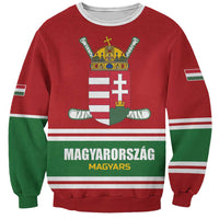 Custom Hockey 2026 Hungary Sweatshirt Magyars Go Champions