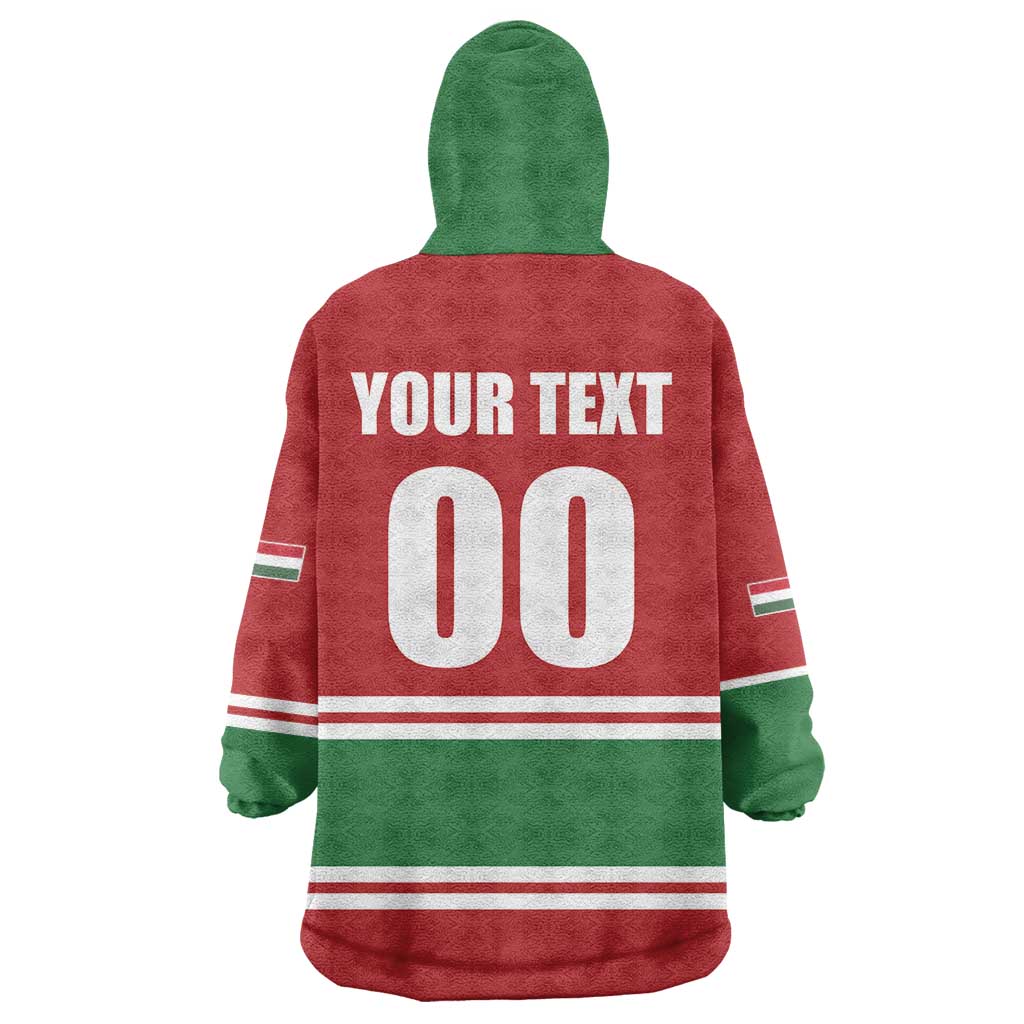 Custom Hockey 2026 Hungary Wearable Blanket Hoodie Magyars Go Champions