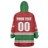 Custom Hockey 2026 Hungary Wearable Blanket Hoodie Magyars Go Champions