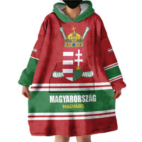 Custom Hockey 2026 Hungary Wearable Blanket Hoodie Magyars Go Champions