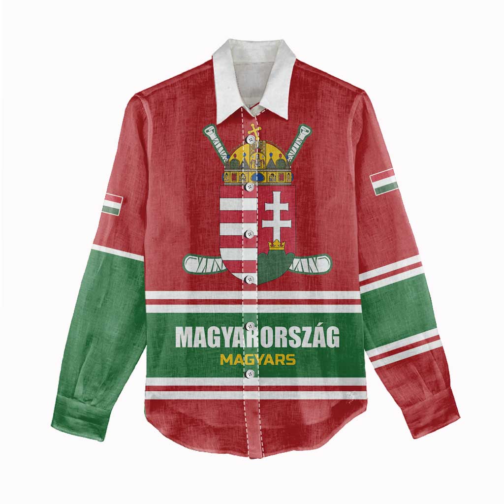 Custom Hockey 2026 Hungary Women Casual Shirt Magyars Go Champions