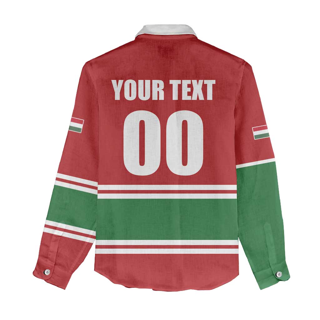 Custom Hockey 2026 Hungary Women Casual Shirt Magyars Go Champions