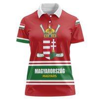Custom Hockey 2026 Hungary Women Polo Shirt Magyars Go Champions