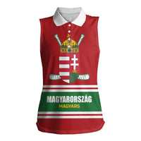 Custom Hockey 2026 Hungary Women Sleeveless Polo Shirt Magyars Go Champions
