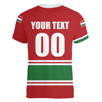 Custom Hockey 2026 Hungary Women V-Neck T-Shirt Magyars Go Champions