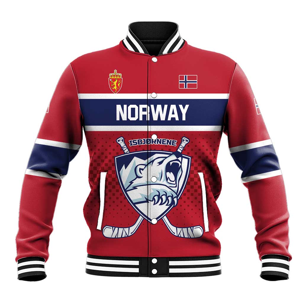 Custom Hockey 2026 Norway Baseball Jacket The Polar Bears Norge Come On