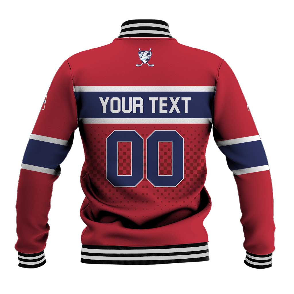 Custom Hockey 2026 Norway Baseball Jacket The Polar Bears Norge Come On