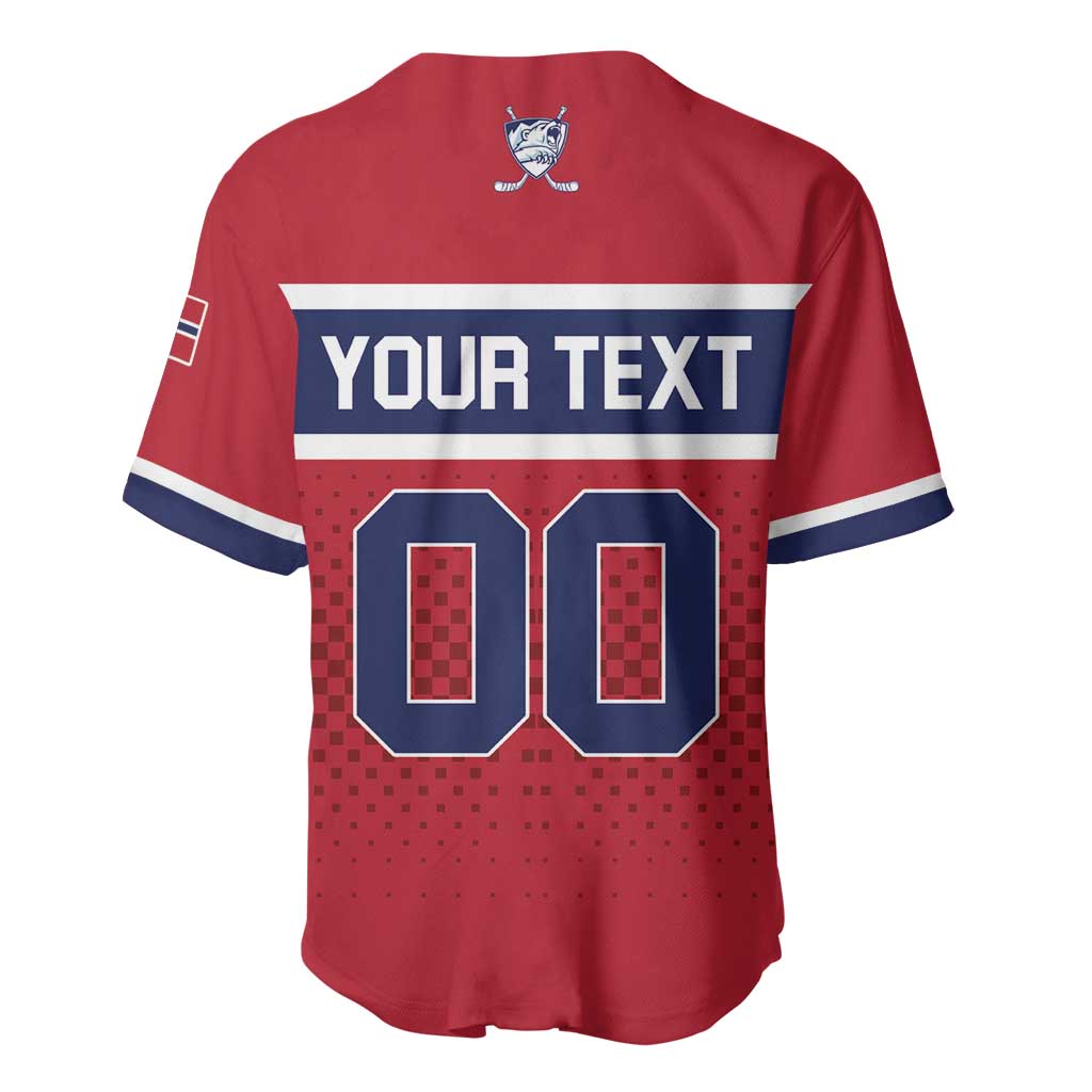 Custom Hockey 2026 Norway Baseball Jersey The Polar Bears Norge Come On
