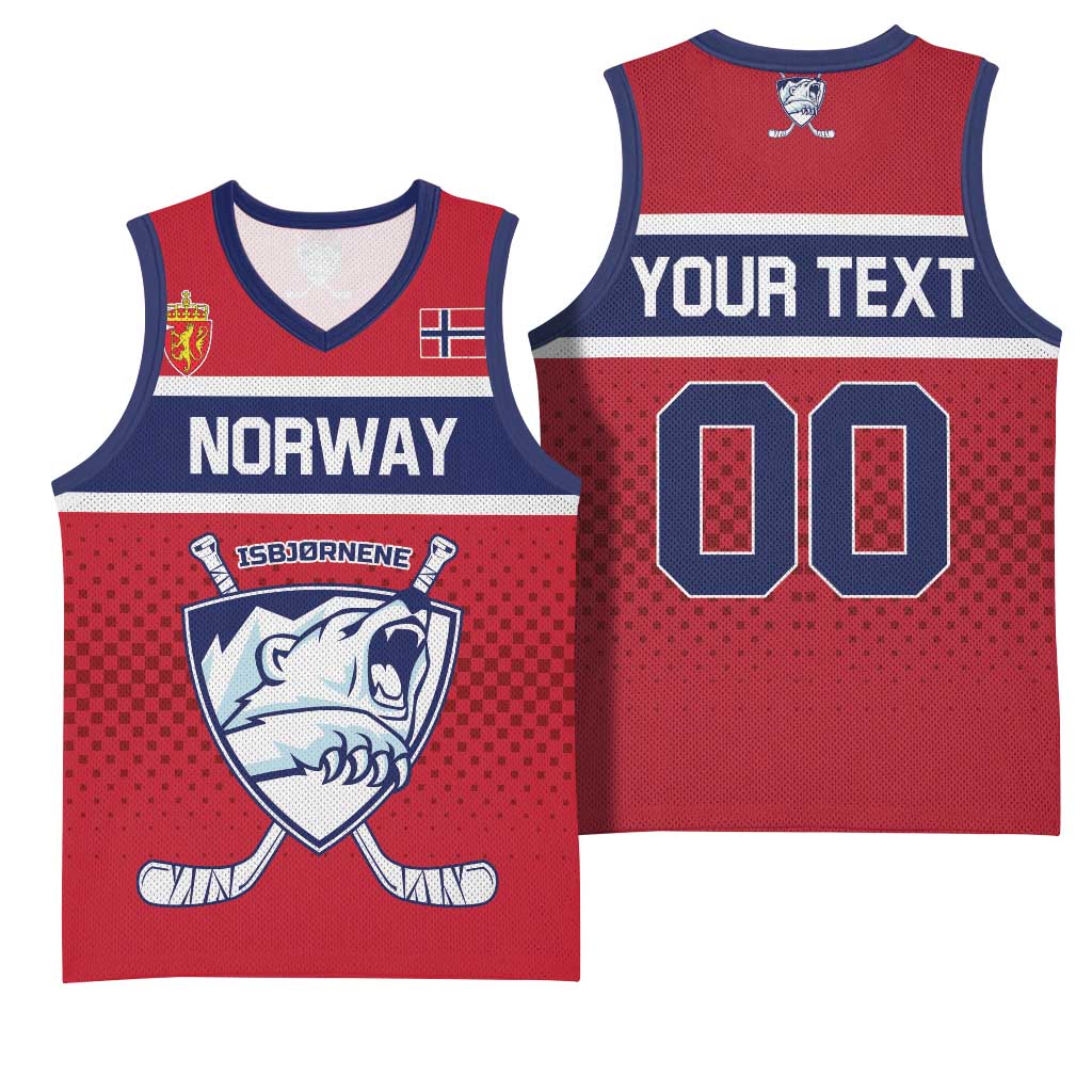 Custom Hockey 2026 Norway Basketball Jersey The Polar Bears Norge Come On