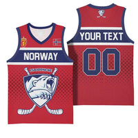 Custom Hockey 2026 Norway Basketball Jersey The Polar Bears Norge Come On
