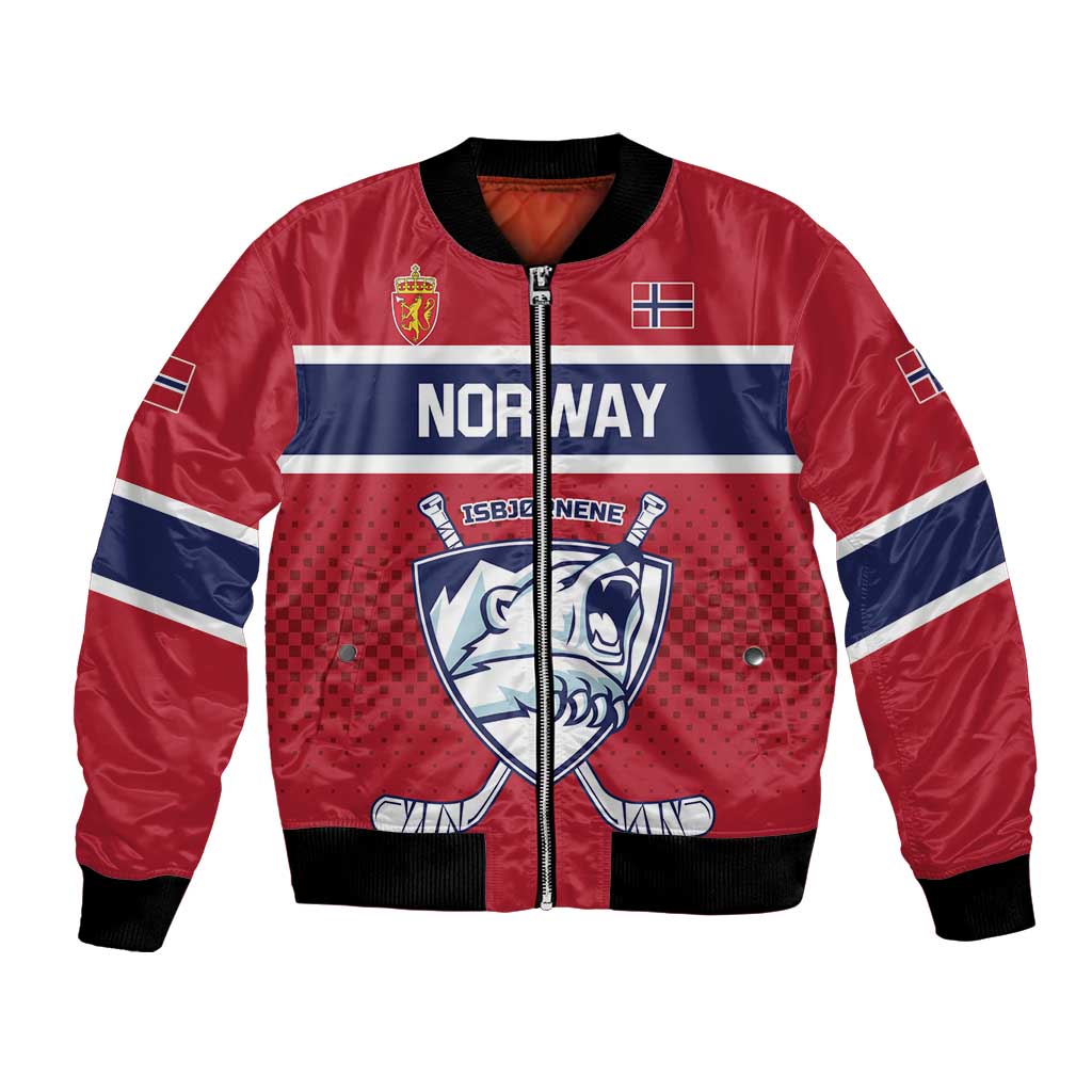 Custom Hockey 2026 Norway Bomber Jacket The Polar Bears Norge Come On