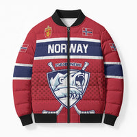 Custom Hockey 2026 Norway Bomber Puffer Jacket The Polar Bears Norge Come On