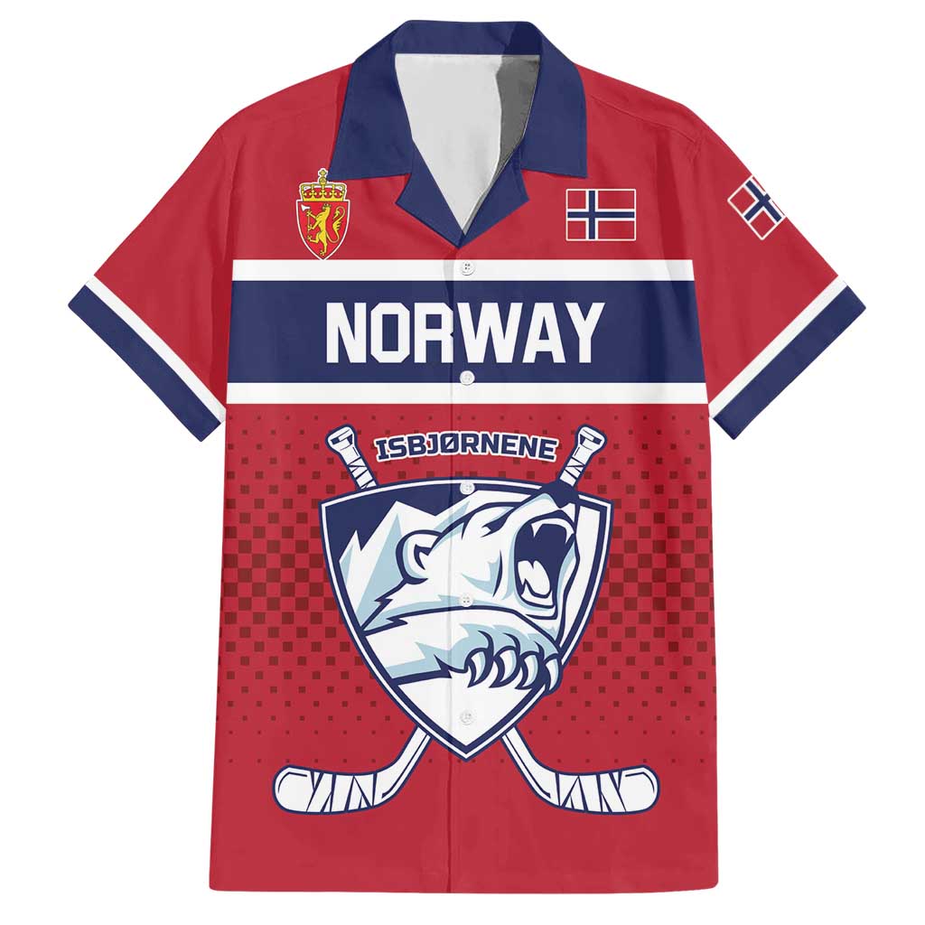 Custom Hockey 2026 Norway Hawaiian Shirt The Polar Bears Norge Come On