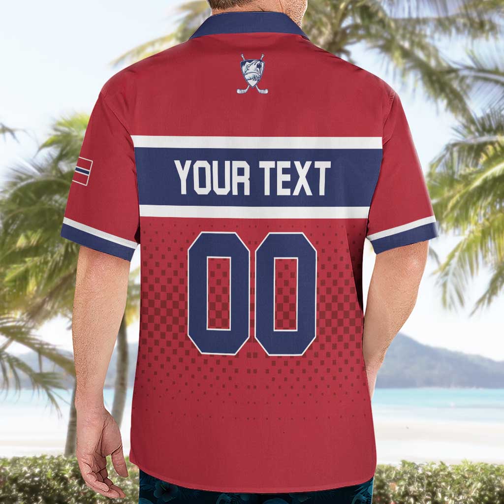 Custom Hockey 2026 Norway Hawaiian Shirt The Polar Bears Norge Come On