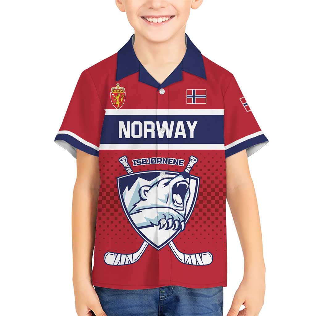 Custom Hockey 2026 Norway Hawaiian Shirt The Polar Bears Norge Come On