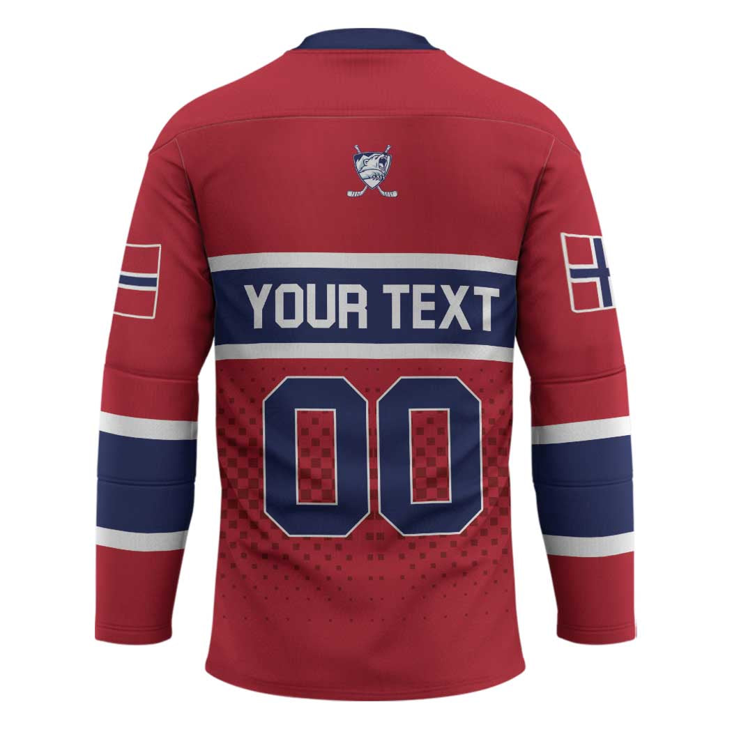 Custom Hockey 2026 Norway Hockey Jersey The Polar Bears Norge Come On