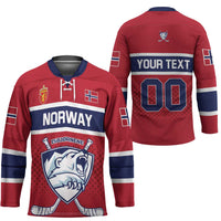 Custom Hockey 2026 Norway Hockey Jersey The Polar Bears Norge Come On