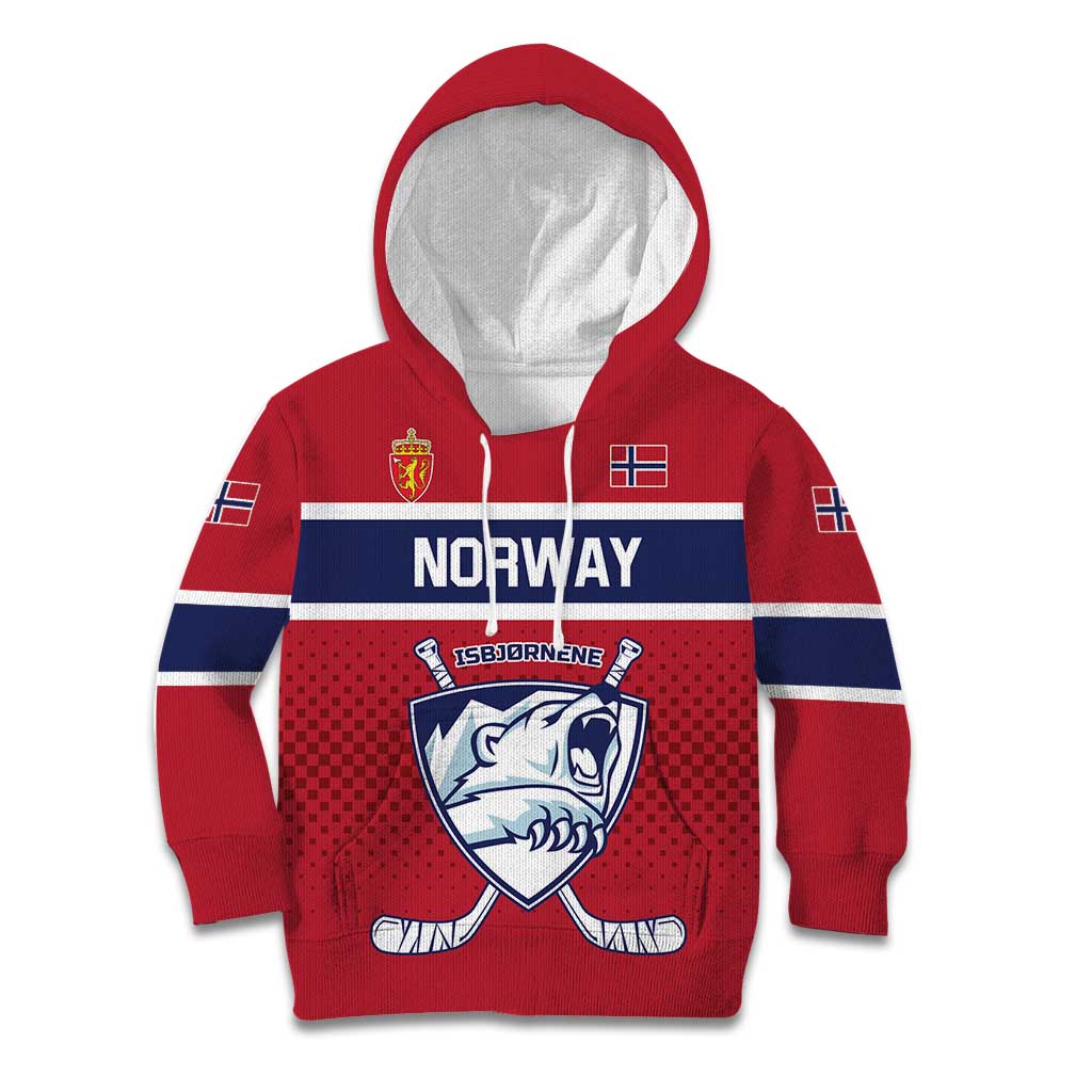 Custom Hockey 2026 Norway Kid Hoodie The Polar Bears Norge Come On