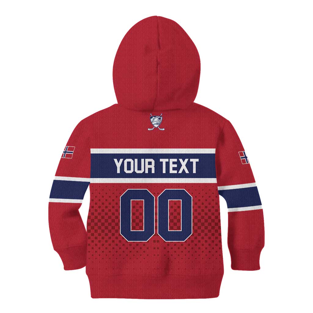 Custom Hockey 2026 Norway Kid Hoodie The Polar Bears Norge Come On
