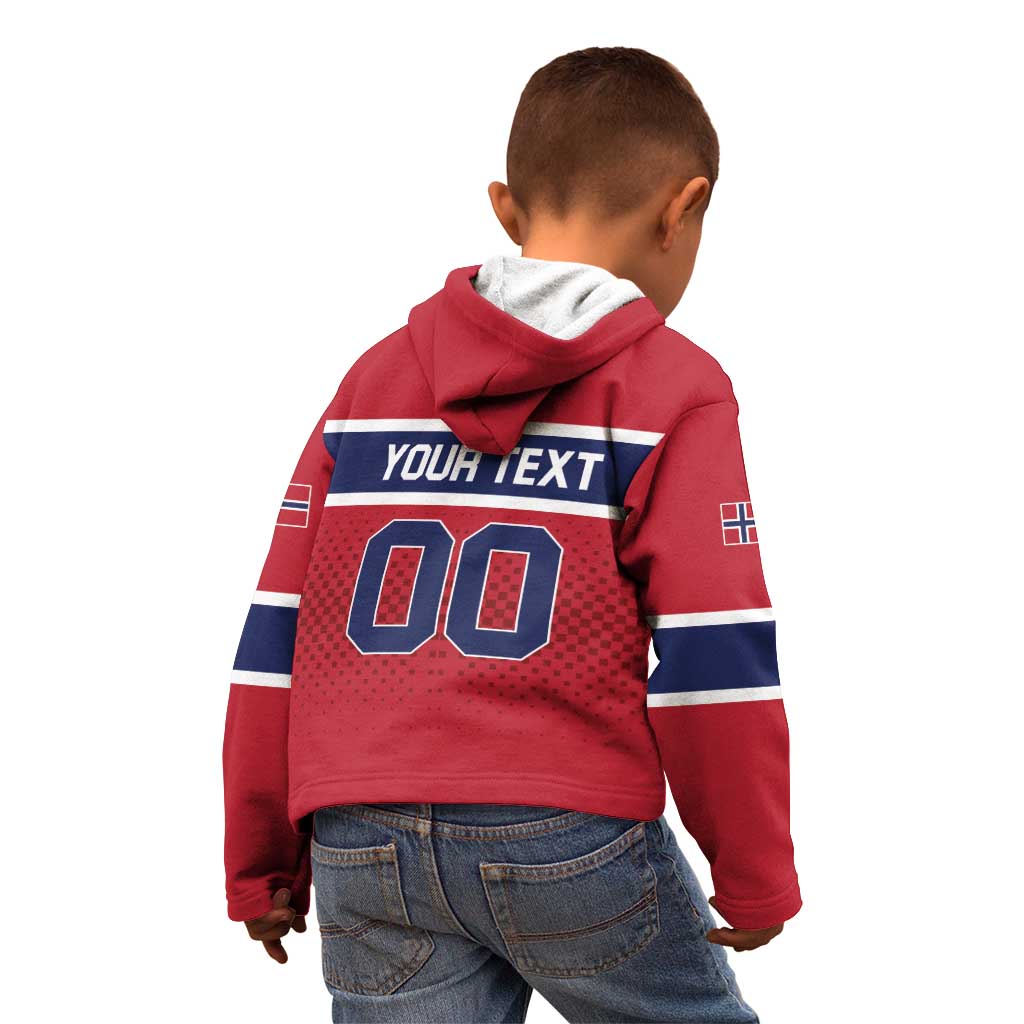 Custom Hockey 2026 Norway Kid Hoodie The Polar Bears Norge Come On