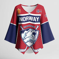 Custom Hockey 2026 Norway Kimono Sleeve Blouse The Polar Bears Norge Come On