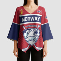 Custom Hockey 2026 Norway Kimono Sleeve Blouse The Polar Bears Norge Come On